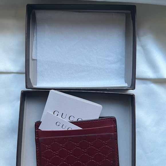 Authentic Women’s Gucci Card Wallet - Red - Picture 3 of 4